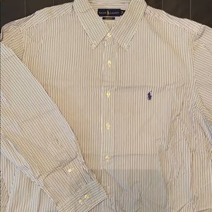 XL polo long sleeve oxford.